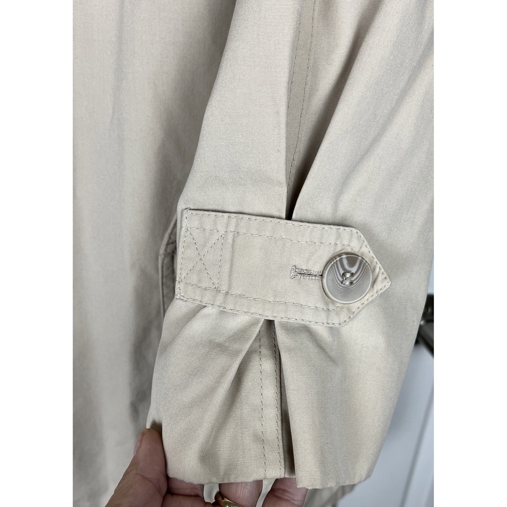 Vintage London Fog Beige Lined Trench Coat Womens‎ Size 22W - Picture 5 of 10